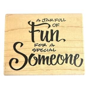 Posh Limited Posh Impressions A Jar Full Of Fun PL 383 Rubber Stamp